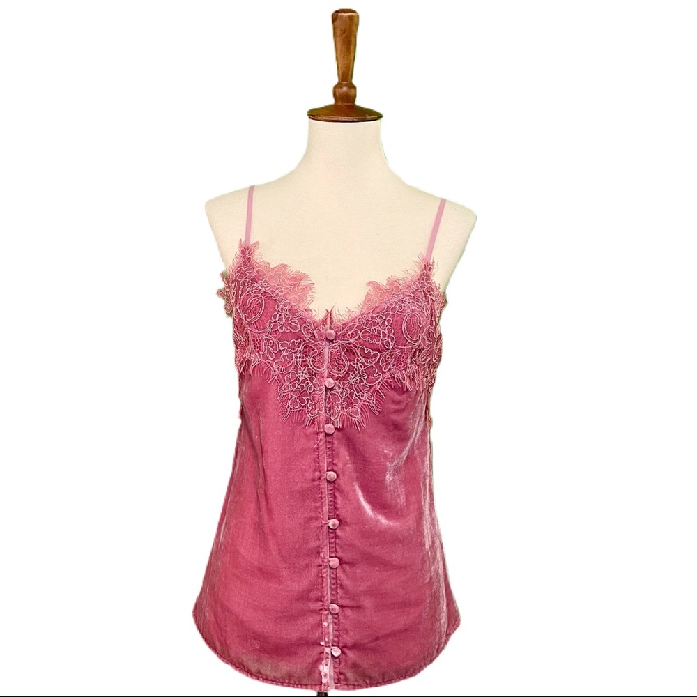 PAIGE VELVET CAMISOLE TANK - Picture 2 of 3